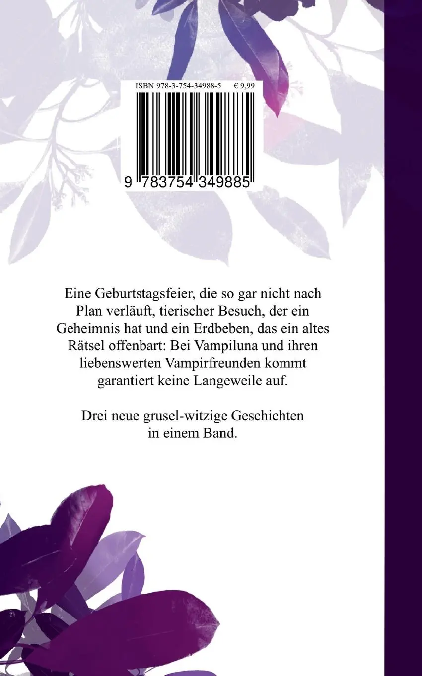 Rückseite: 9783754349885 | Vampiluna | Sammelband 4-6 | Maren Jaenicke | Taschenbuch | Paperback