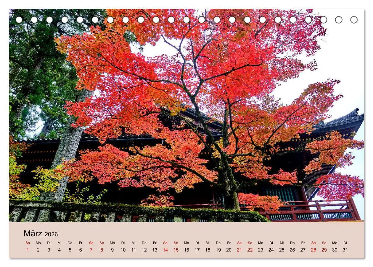 Bild: 9783457269985 | Japan im Herbst (Tischkalender 2026 DIN A5 quer), CALVENDO...
