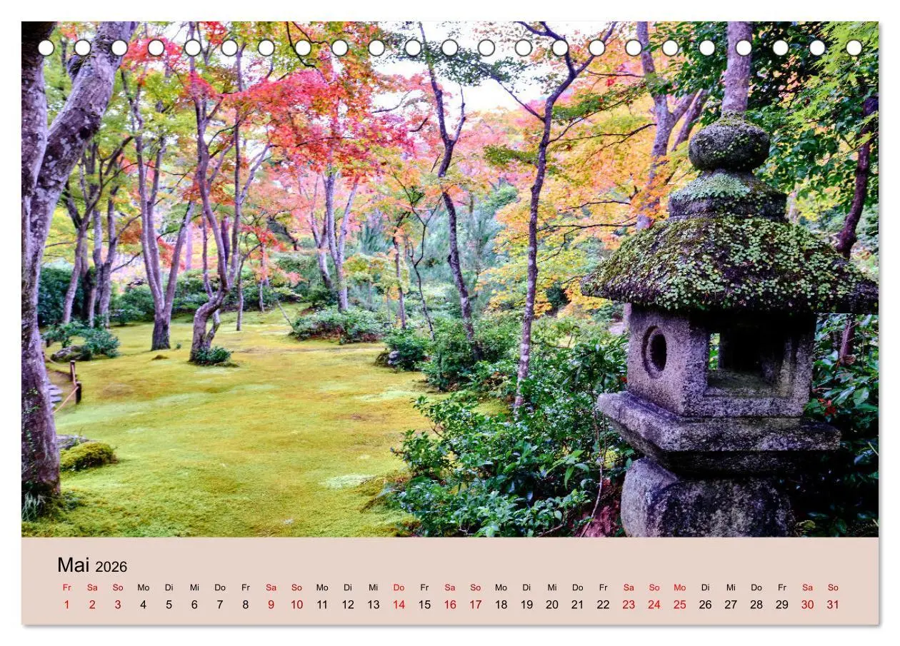 Bild: 9783457269985 | Japan im Herbst (Tischkalender 2026 DIN A5 quer), CALVENDO...
