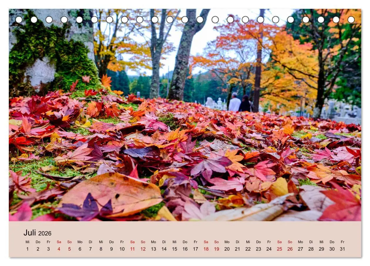 Bild: 9783457269985 | Japan im Herbst (Tischkalender 2026 DIN A5 quer), CALVENDO...