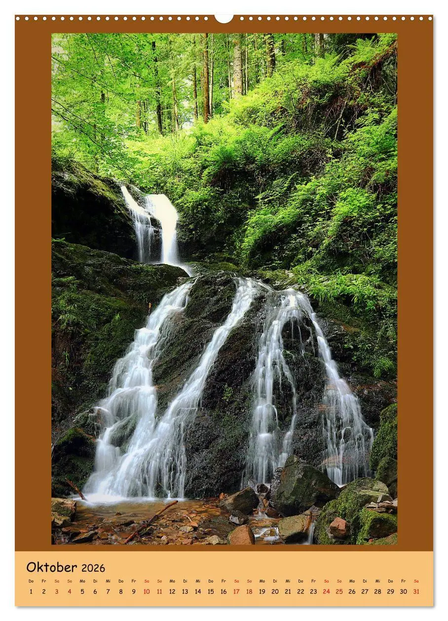 Bild: 9783516359985 | Schwarzwald Wasserfälle (hochwertiger Premium Wandkalender 2026 DIN...