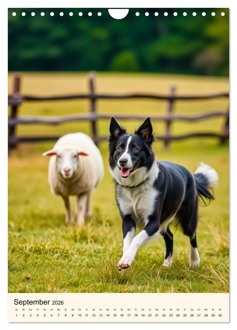 Bild: 9783516599985 | Hütehunde mit Energie und Ausdauer (Wandkalender 2026 DIN A4 hoch),...