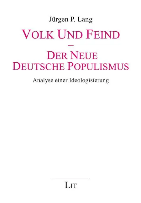 Cover: 9783643149985 | Volk und Feind - Der neue deutsche Populismus | Jürgen P. Lang | Buch