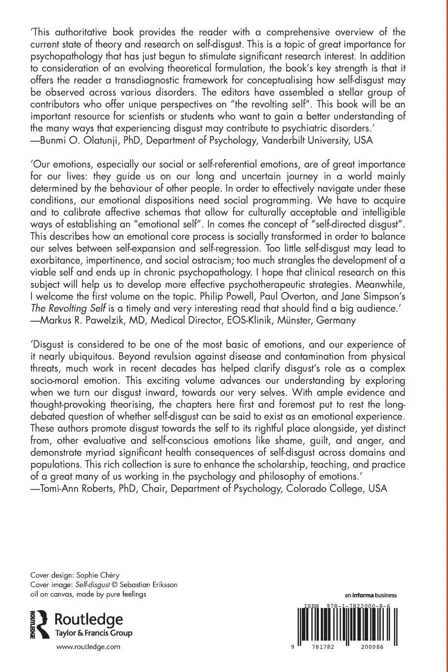 Rückseite: 9781782200086 | The Revolting Self | Paul G. Overton (u. a.) | Taschenbuch | Englisch