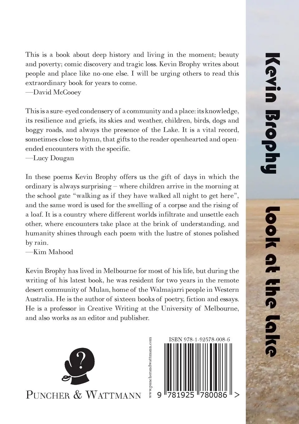 Rückseite: 9781925780086 | Look at the Lake | Kevin Brophy | Taschenbuch | Englisch | 2018