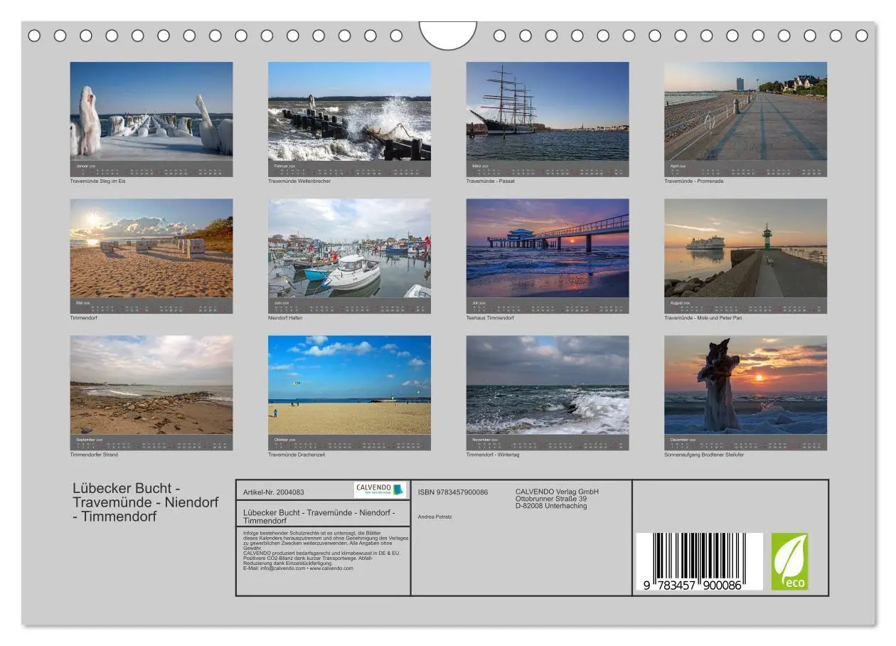 Bild: 9783457900086 | Lübecker Bucht - Travemünde - Niendorf - Timmendorf (Wandkalender...