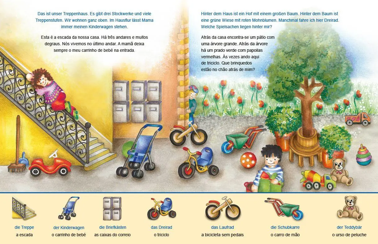 Bild: 9783695050086 | Rund um mein Haus (Deutsch-Portugiesisch) | Zweisprachiges Kinderbuch