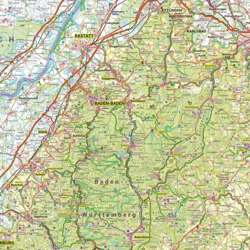Bild: 9783707920086 | freytag &amp; berndt Freizeitkarte Nördlicher Schwarzwald,...