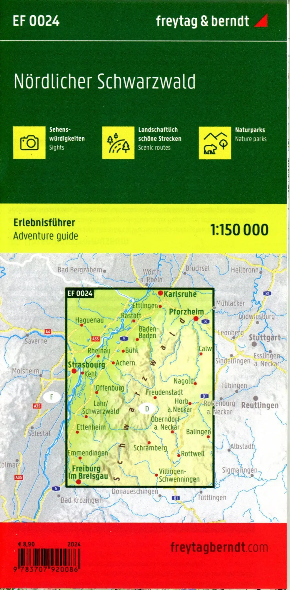 Bild: 9783707920086 | freytag &amp; berndt Freizeitkarte Nördlicher Schwarzwald,...