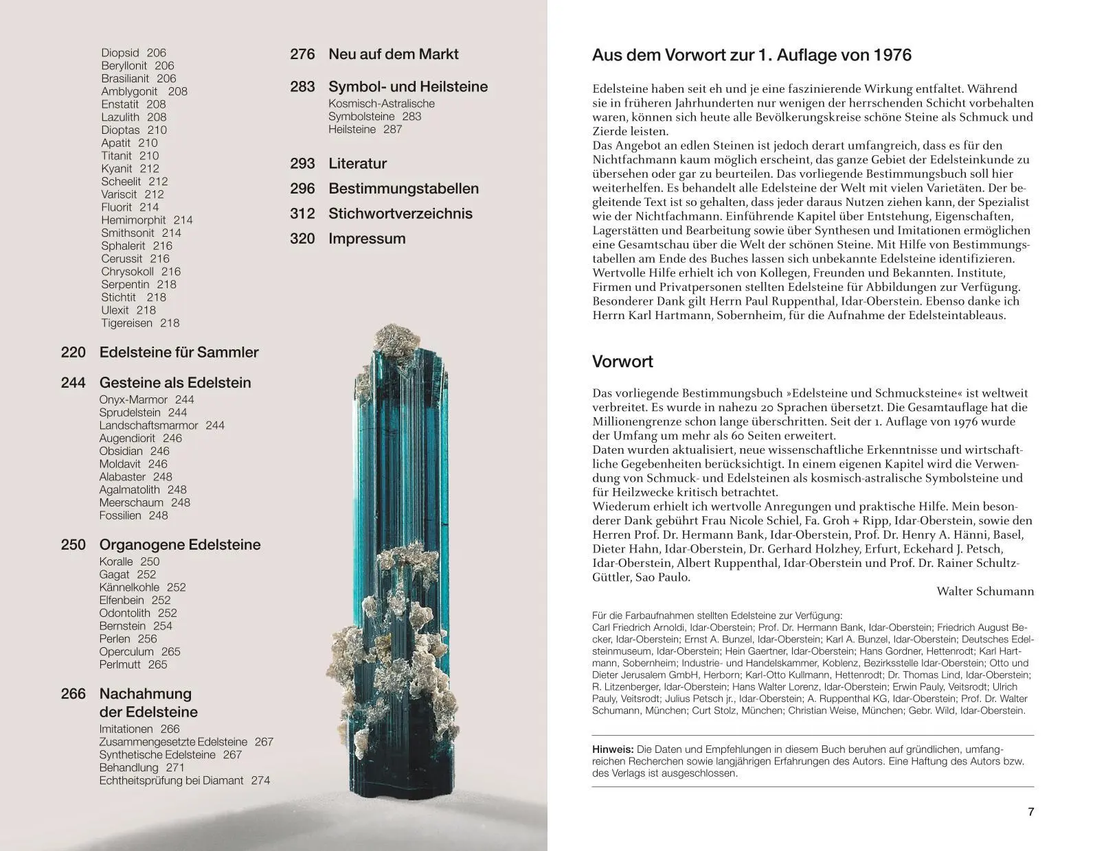 Bild: 9783967470086 | Edelsteine und Schmucksteine | Walter Schumann | Buch | 320 S. | 2020