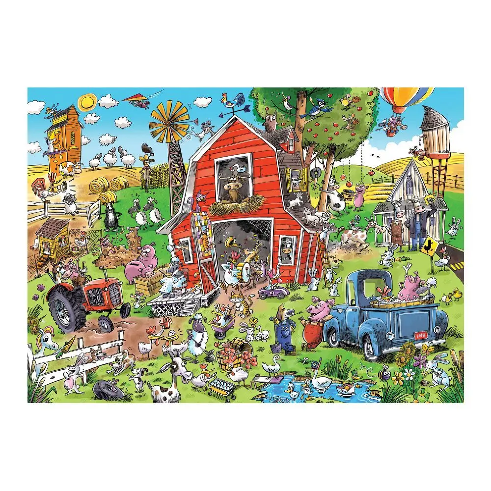 Bild: 625012470186 | Cobble Hill Verrückter Bauernhof 350 Teile | Spiel | In Spielebox