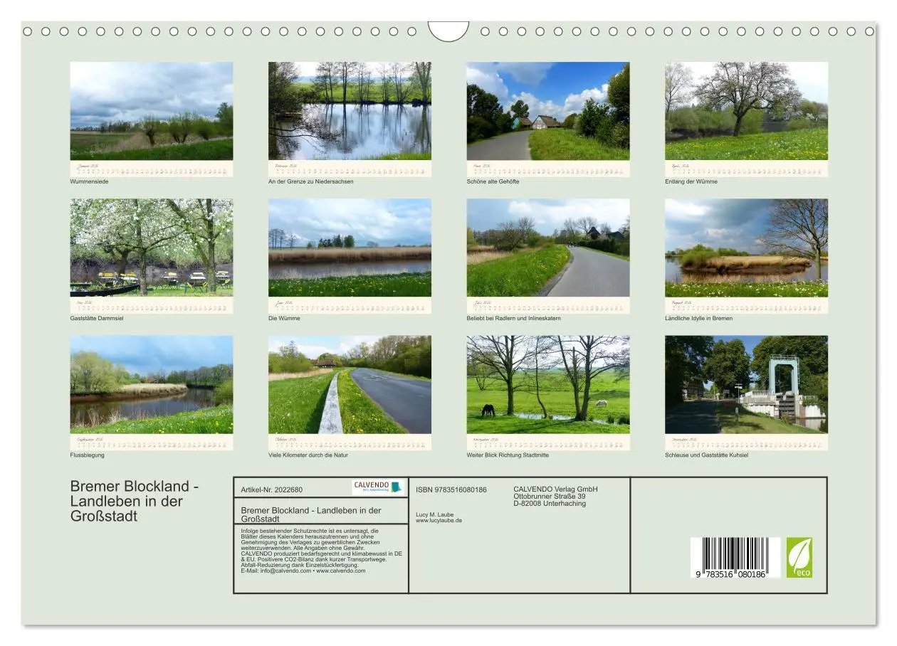 Bild: 9783516080186 | Bremer Blockland - Landleben in der Großstadt (Wandkalender 2026...