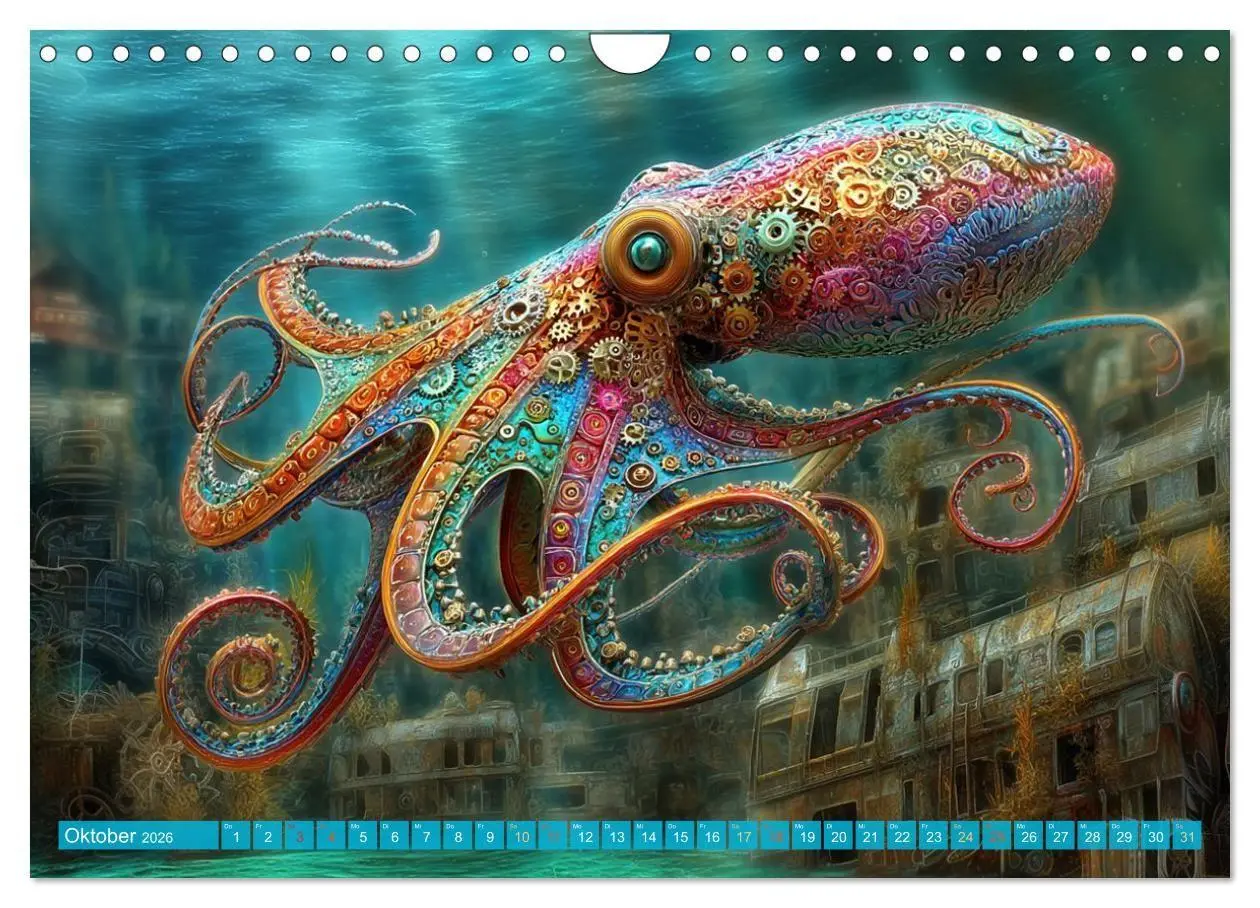 Bild: 9783516600186 | Aqua Mechanica - Steampunk unter dem Meer (Wandkalender 2026 DIN A4...