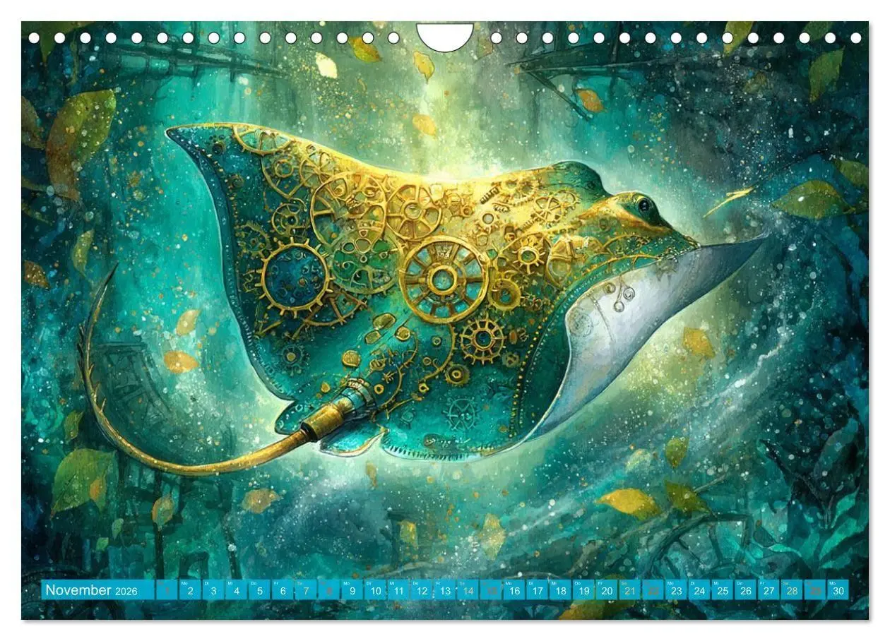 Bild: 9783516600186 | Aqua Mechanica - Steampunk unter dem Meer (Wandkalender 2026 DIN A4...