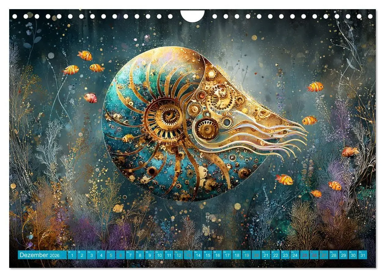 Bild: 9783516600186 | Aqua Mechanica - Steampunk unter dem Meer (Wandkalender 2026 DIN A4...