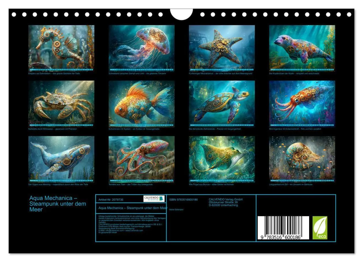 Bild: 9783516600186 | Aqua Mechanica - Steampunk unter dem Meer (Wandkalender 2026 DIN A4...