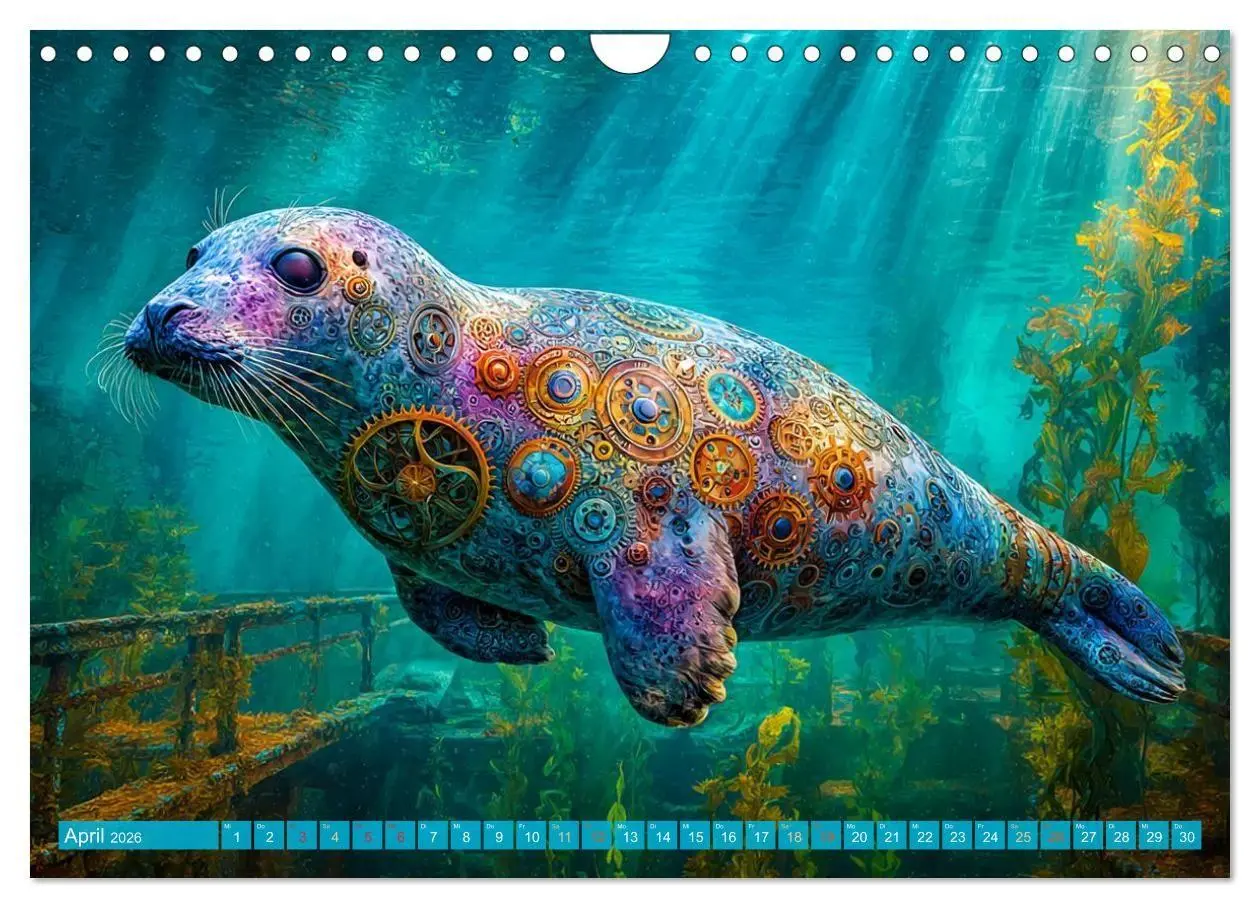 Bild: 9783516600186 | Aqua Mechanica - Steampunk unter dem Meer (Wandkalender 2026 DIN A4...