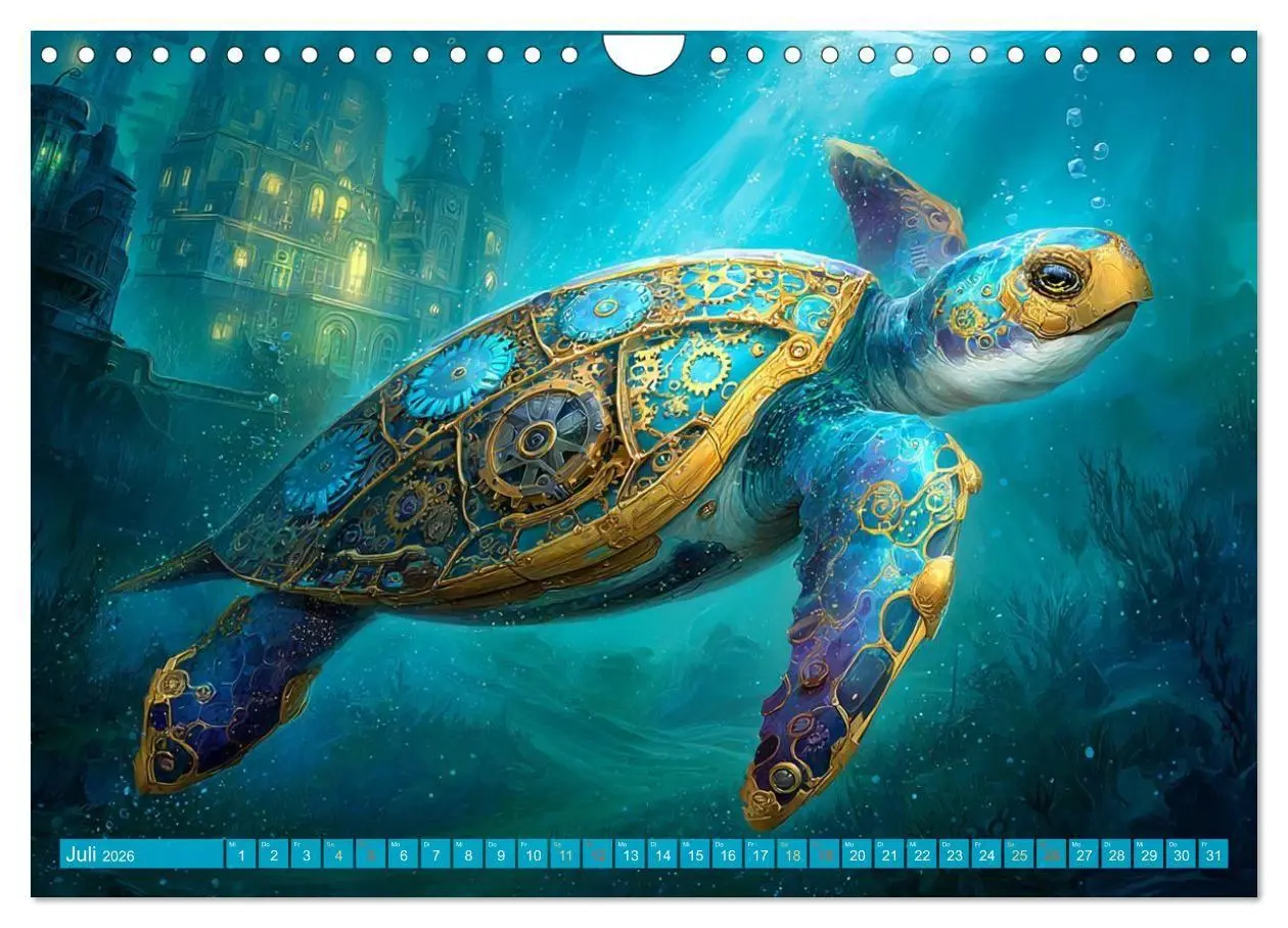 Bild: 9783516600186 | Aqua Mechanica - Steampunk unter dem Meer (Wandkalender 2026 DIN A4...