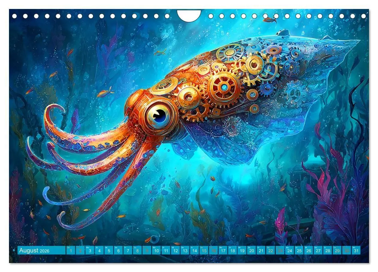 Bild: 9783516600186 | Aqua Mechanica - Steampunk unter dem Meer (Wandkalender 2026 DIN A4...