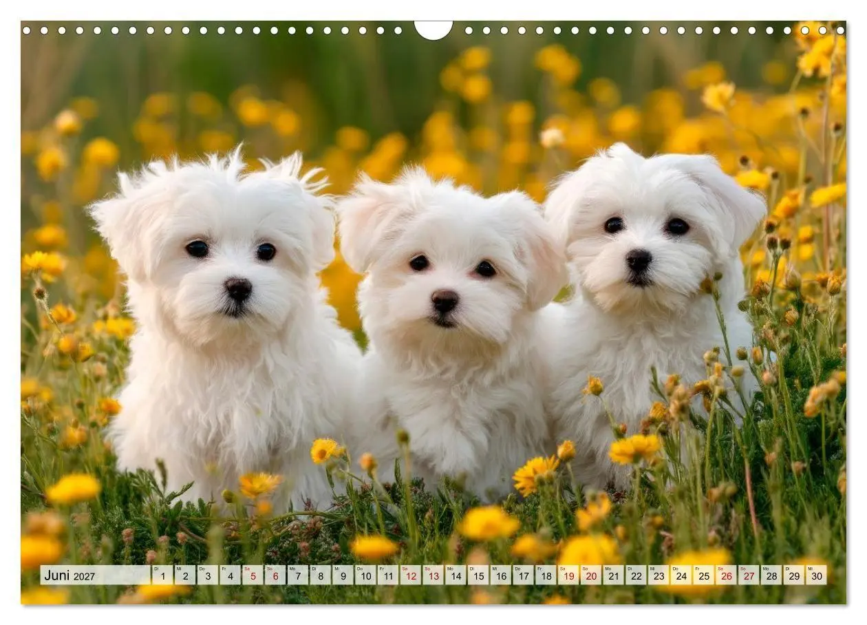 Bild: 9783594370186 | Malteser - Hunde mit Herz und Charme (Wandkalender 2027 DIN A3...