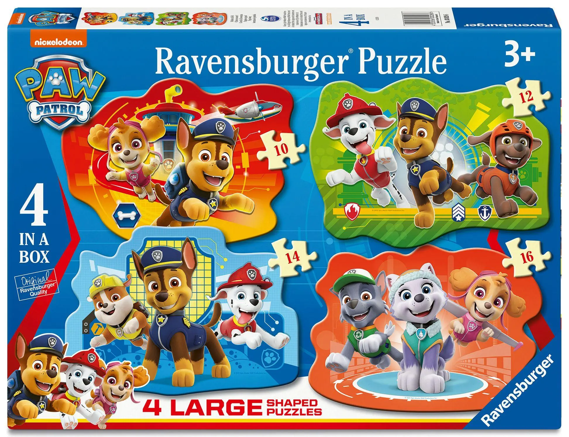 Cover: 4005556030286 | Kinderpuzzle 10, 12, 14, 16 Teile - Paw Patrol - Helden mit Fell