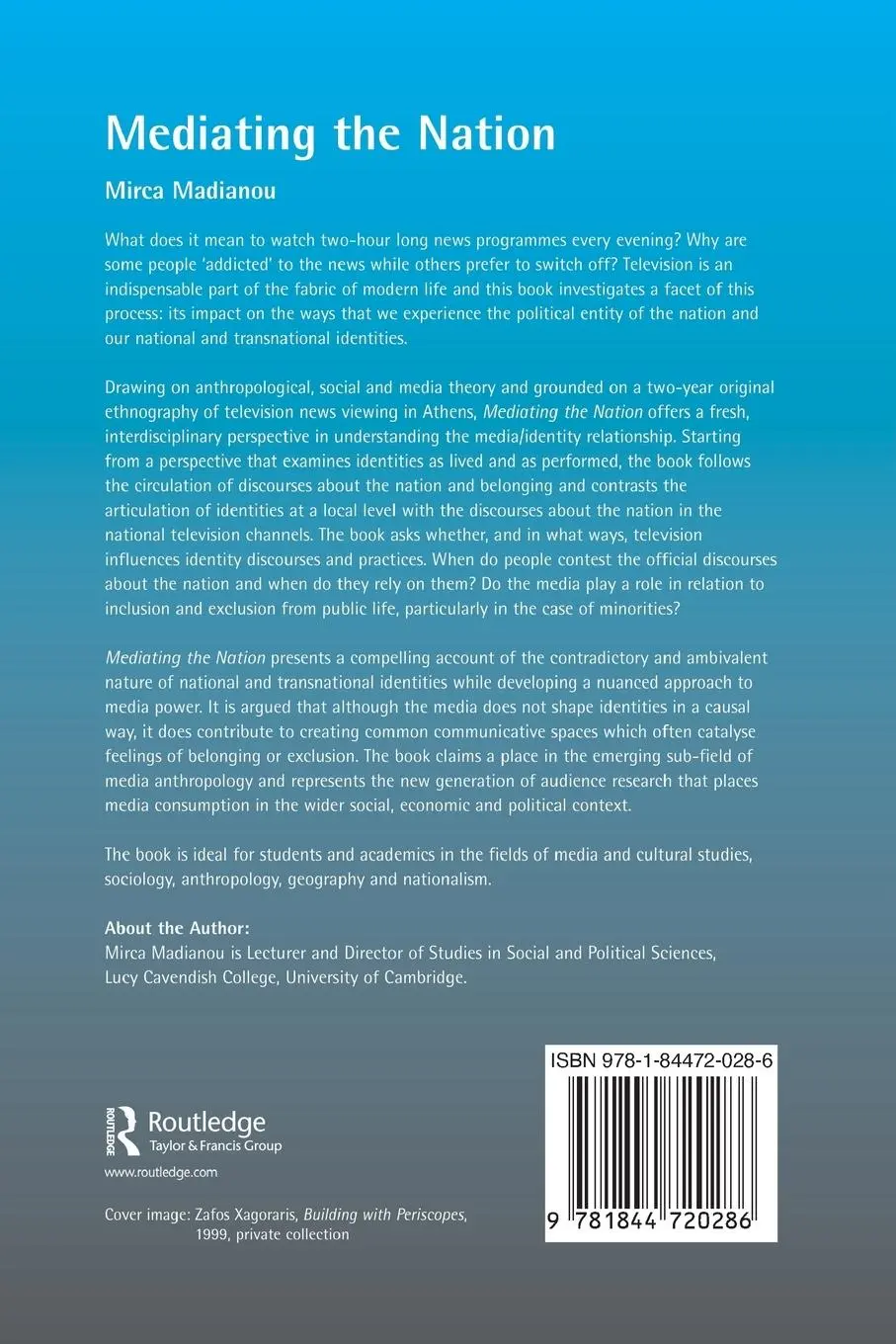 Rückseite: 9781844720286 | Mediating the Nation | Mirca Madianou | Taschenbuch | Englisch | 2005