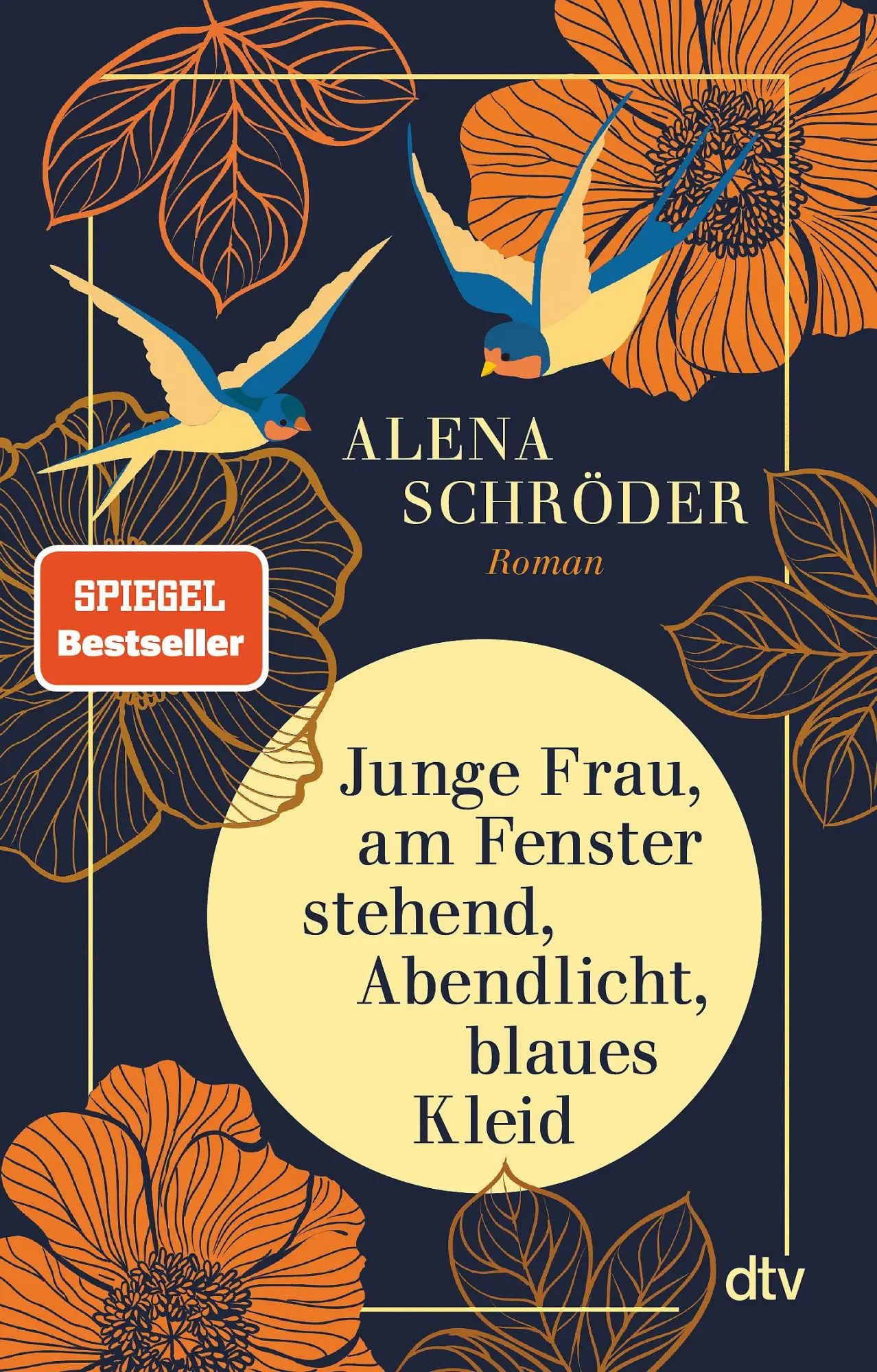 Cover: 9783423220286 | Junge Frau, am Fenster stehend, Abendlicht, blaues Kleid | Schröder
