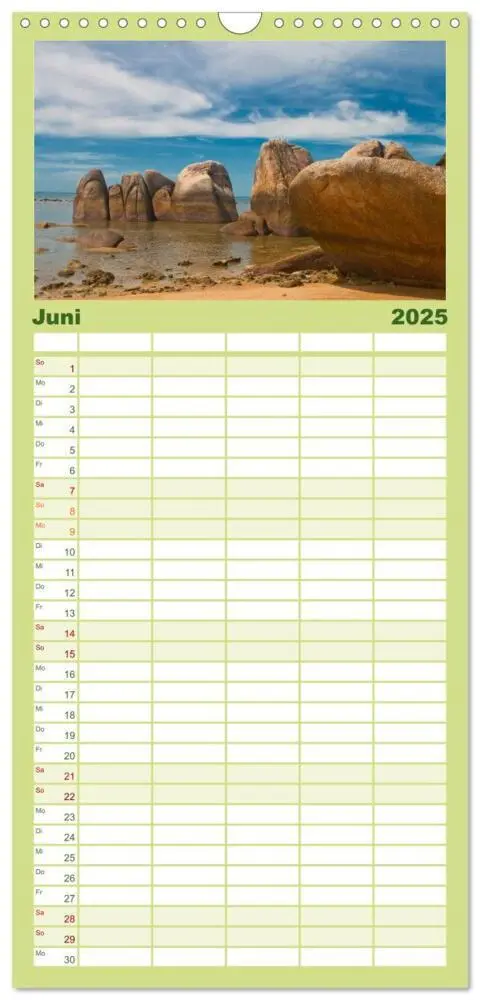 Bild: 9783457120286 | Familienplaner 2025 - Farben der Natur mit 5 Spalten (Wandkalender,...