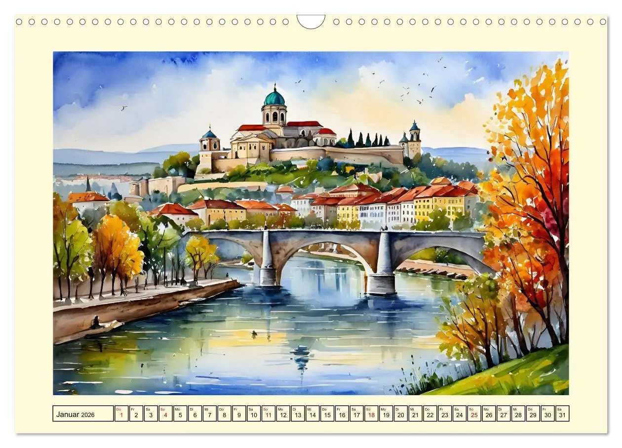 Bild: 9783457360286 | Reise durch Ungarn (Wandkalender 2026 DIN A3 quer), CALVENDO...