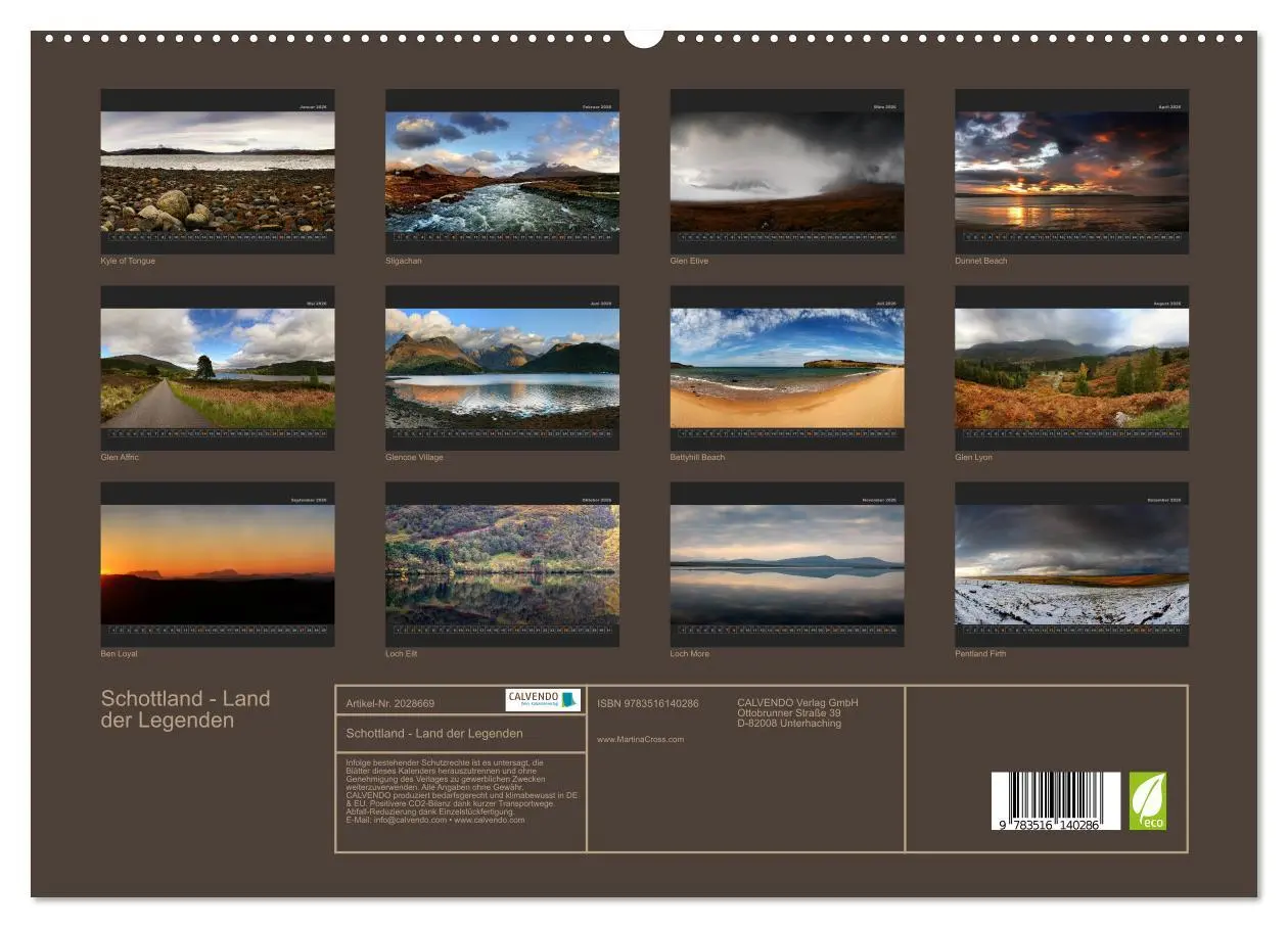Bild: 9783516140286 | Schottland - Land der Legenden (hochwertiger Premium Wandkalender...