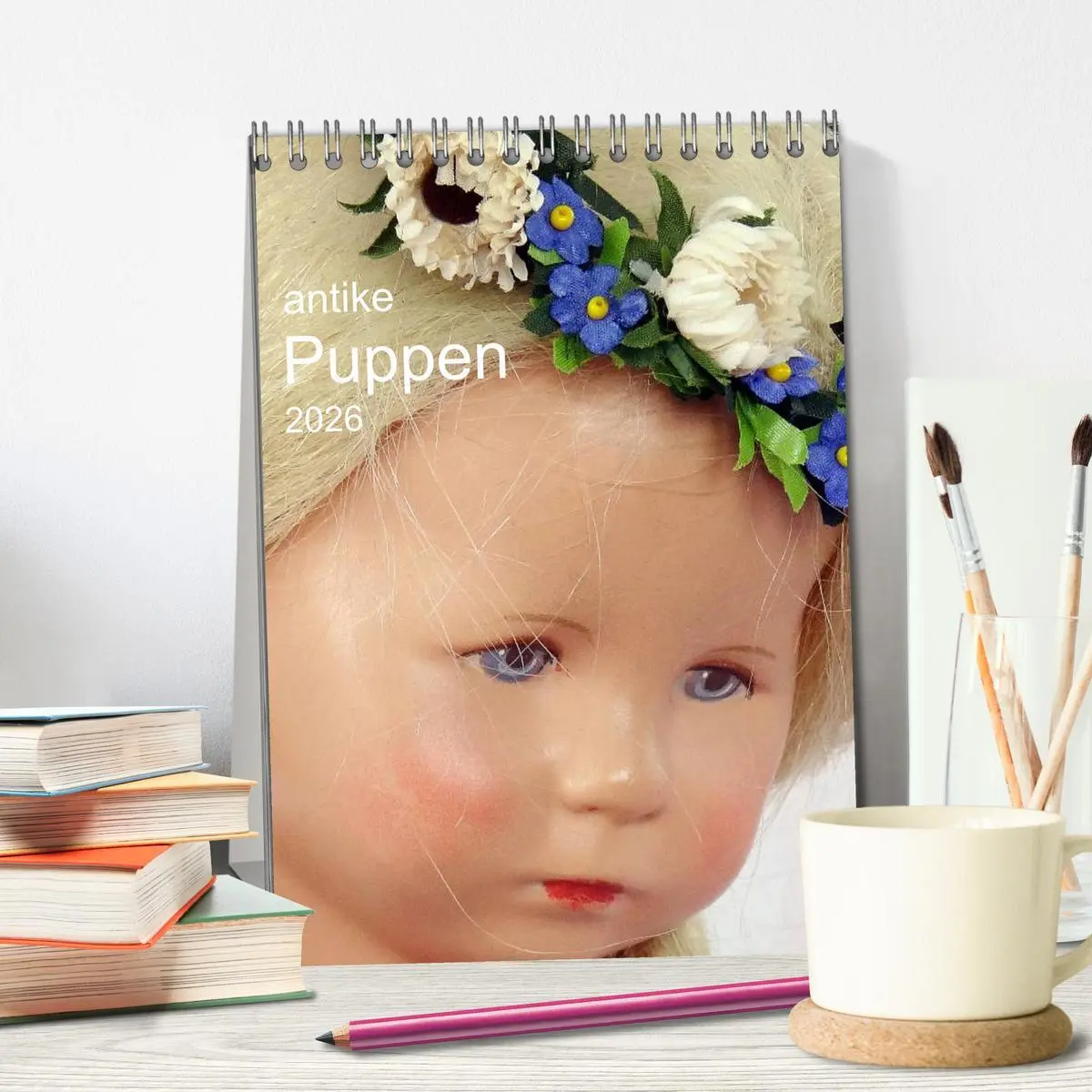 Bild: 9783516450286 | antike Puppen 2026 (Tischkalender 2026 DIN A5 hoch), CALVENDO...