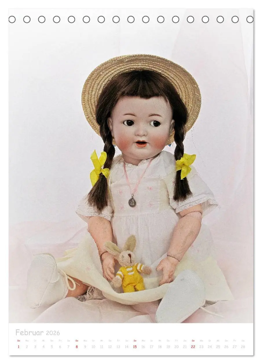 Bild: 9783516450286 | antike Puppen 2026 (Tischkalender 2026 DIN A5 hoch), CALVENDO...