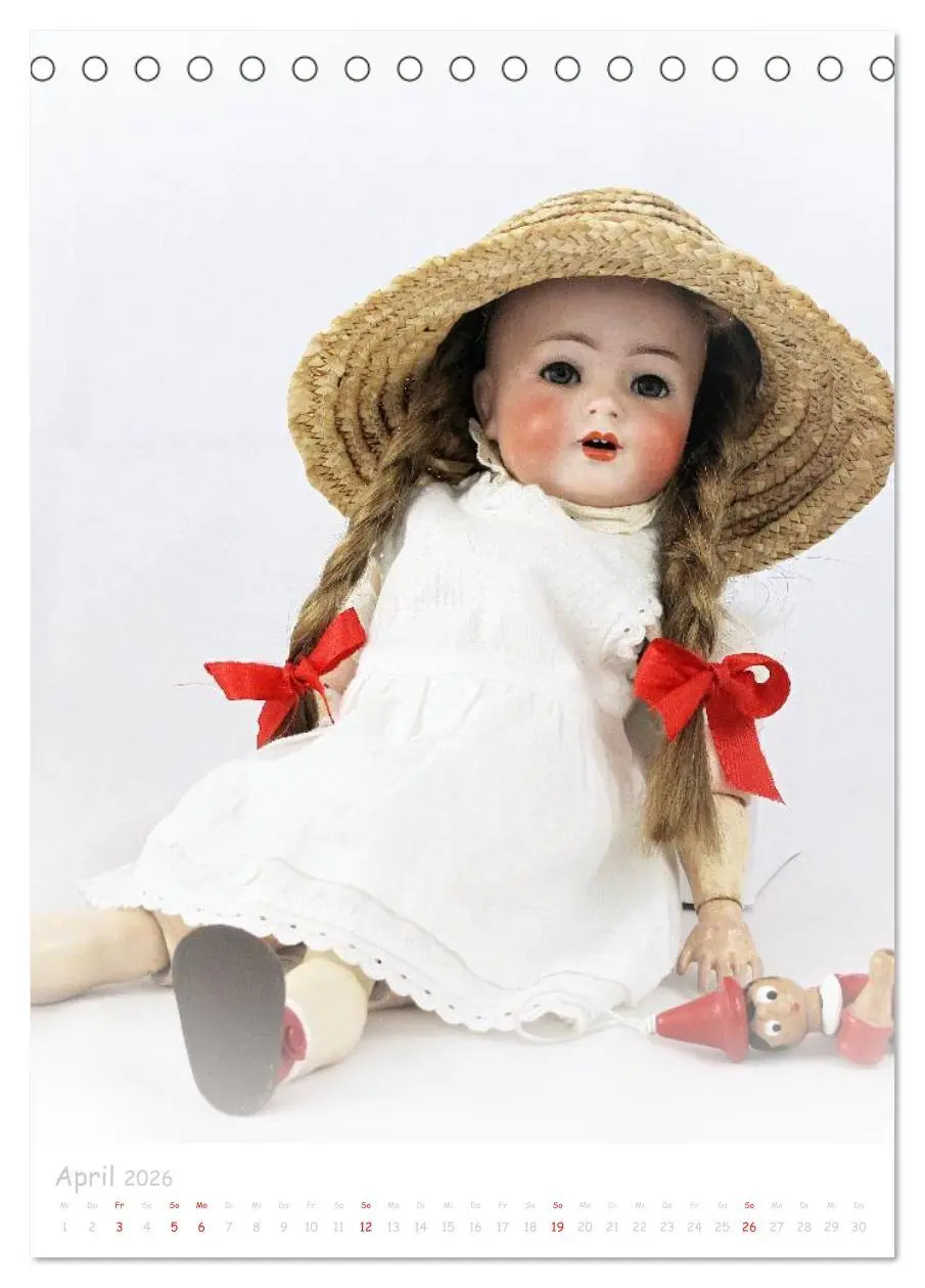 Bild: 9783516450286 | antike Puppen 2026 (Tischkalender 2026 DIN A5 hoch), CALVENDO...