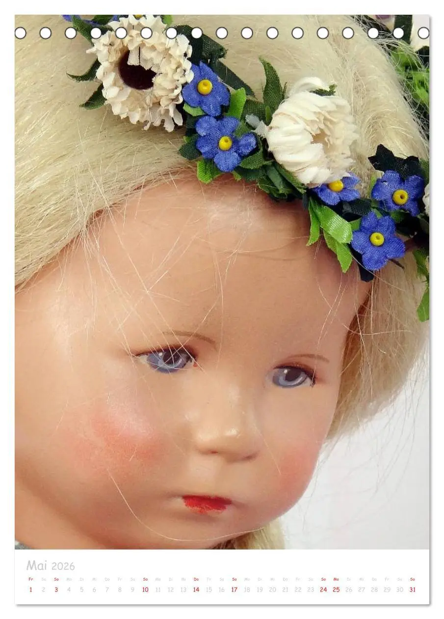Bild: 9783516450286 | antike Puppen 2026 (Tischkalender 2026 DIN A5 hoch), CALVENDO...