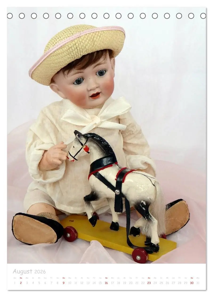 Bild: 9783516450286 | antike Puppen 2026 (Tischkalender 2026 DIN A5 hoch), CALVENDO...
