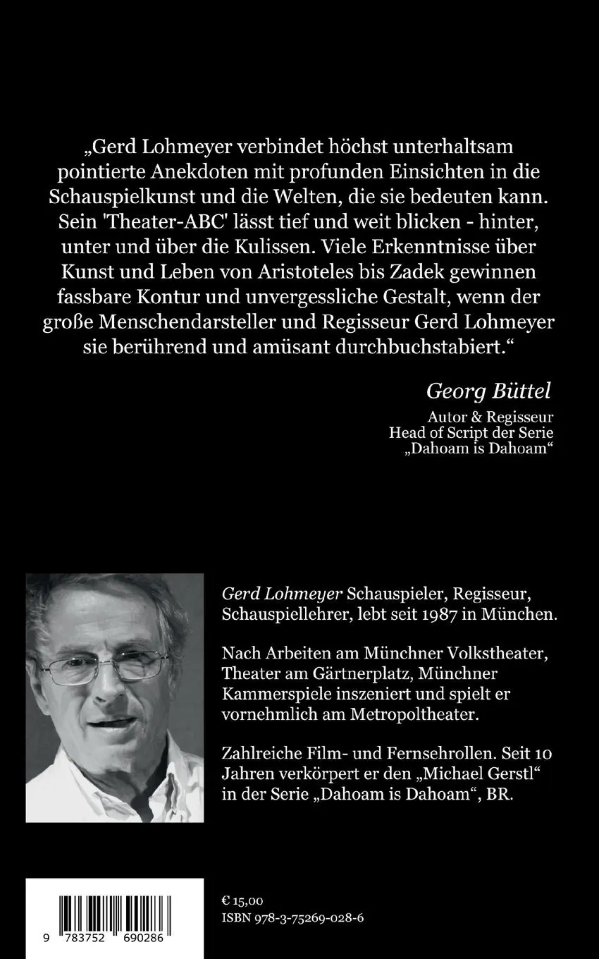 Rückseite: 9783752690286 | Mein ganz persönliches Theater-Alphabet | Gerd Lohmeyer | Taschenbuch
