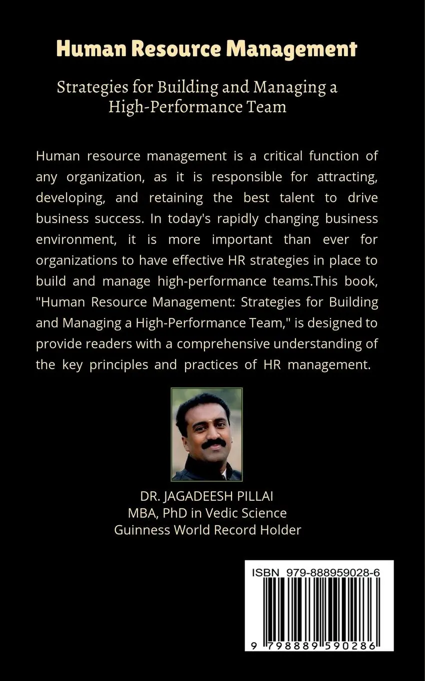 Rückseite: 9798889590286 | Human Resource Management | Jagadeesh | Taschenbuch | Englisch | 2023