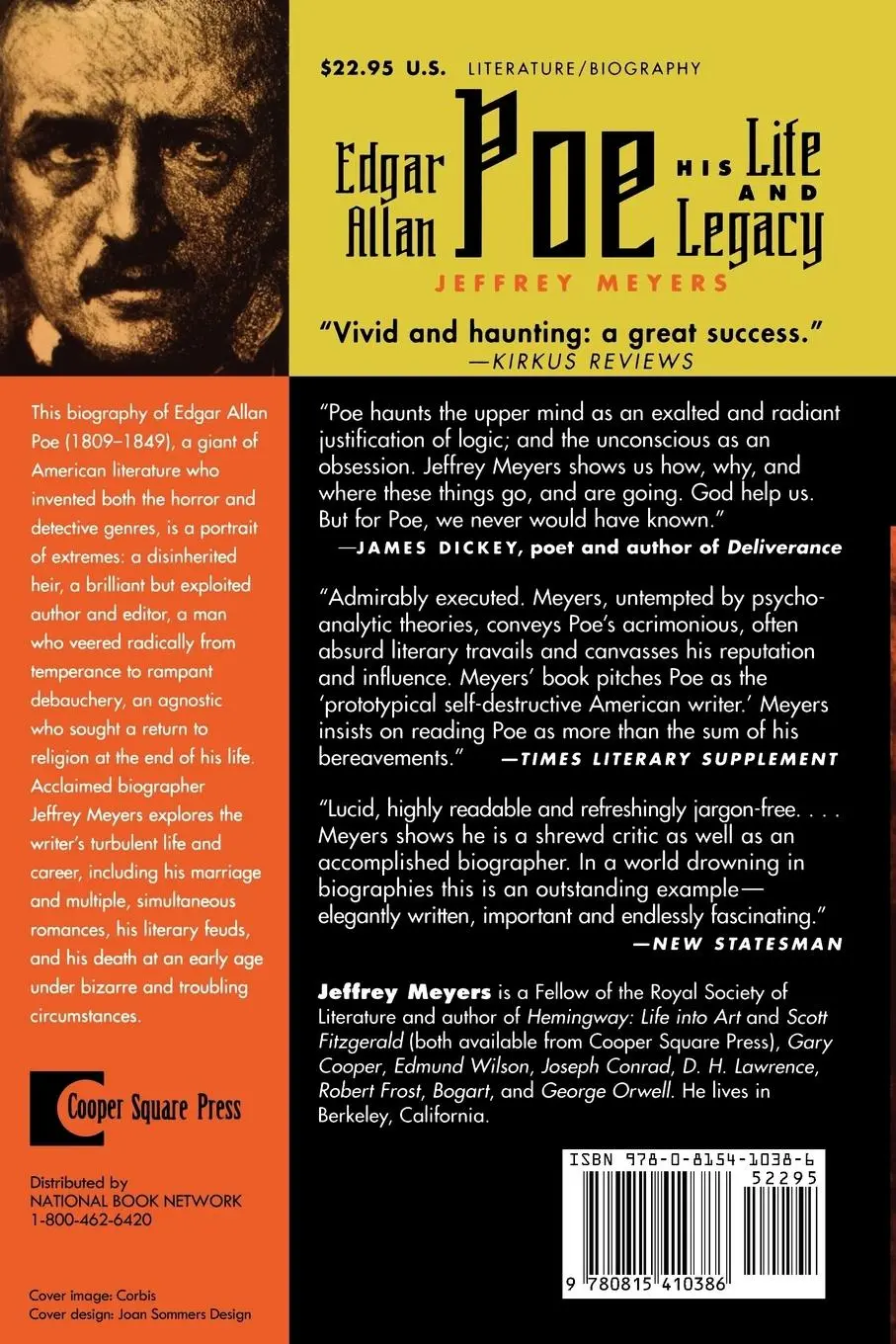 Rückseite: 9780815410386 | Edgar Allan Poe | His Life and Legacy | Jeffrey Meyers | Taschenbuch