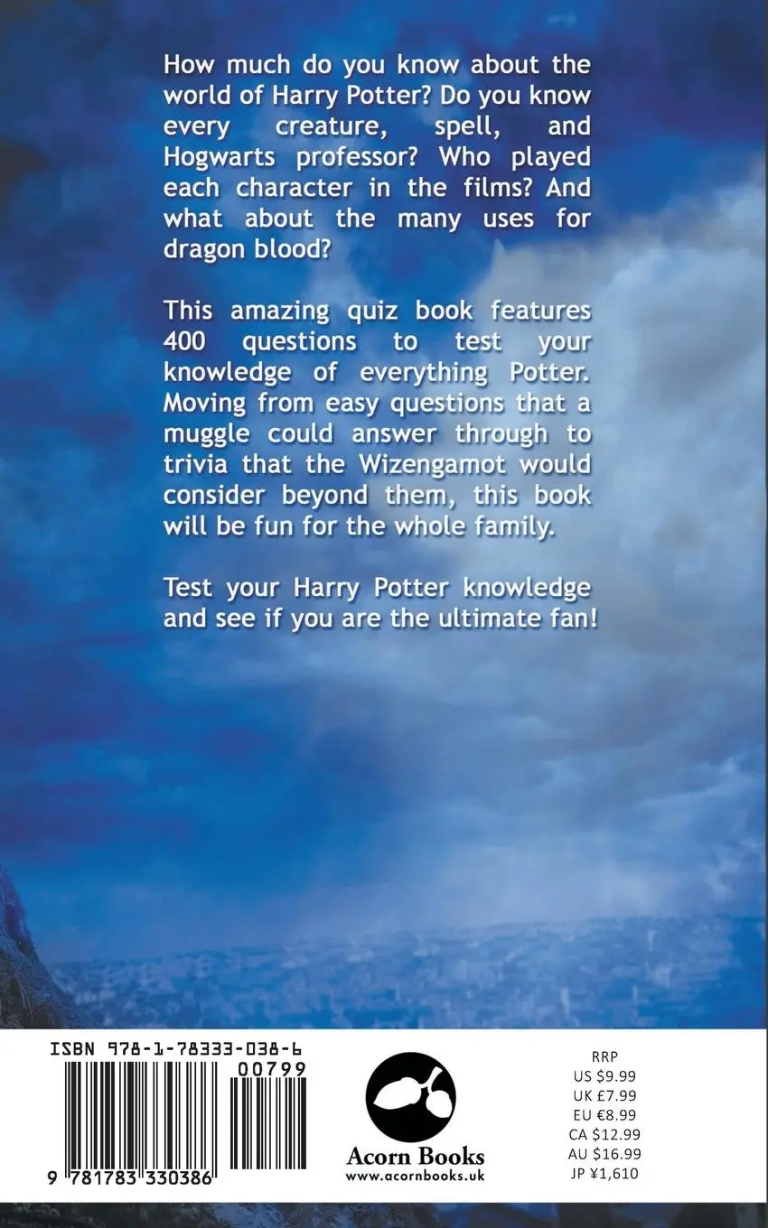 Rückseite: 9781783330386 | Harry Potter - The Amazing Quiz Book | Frankie Taylor | Taschenbuch
