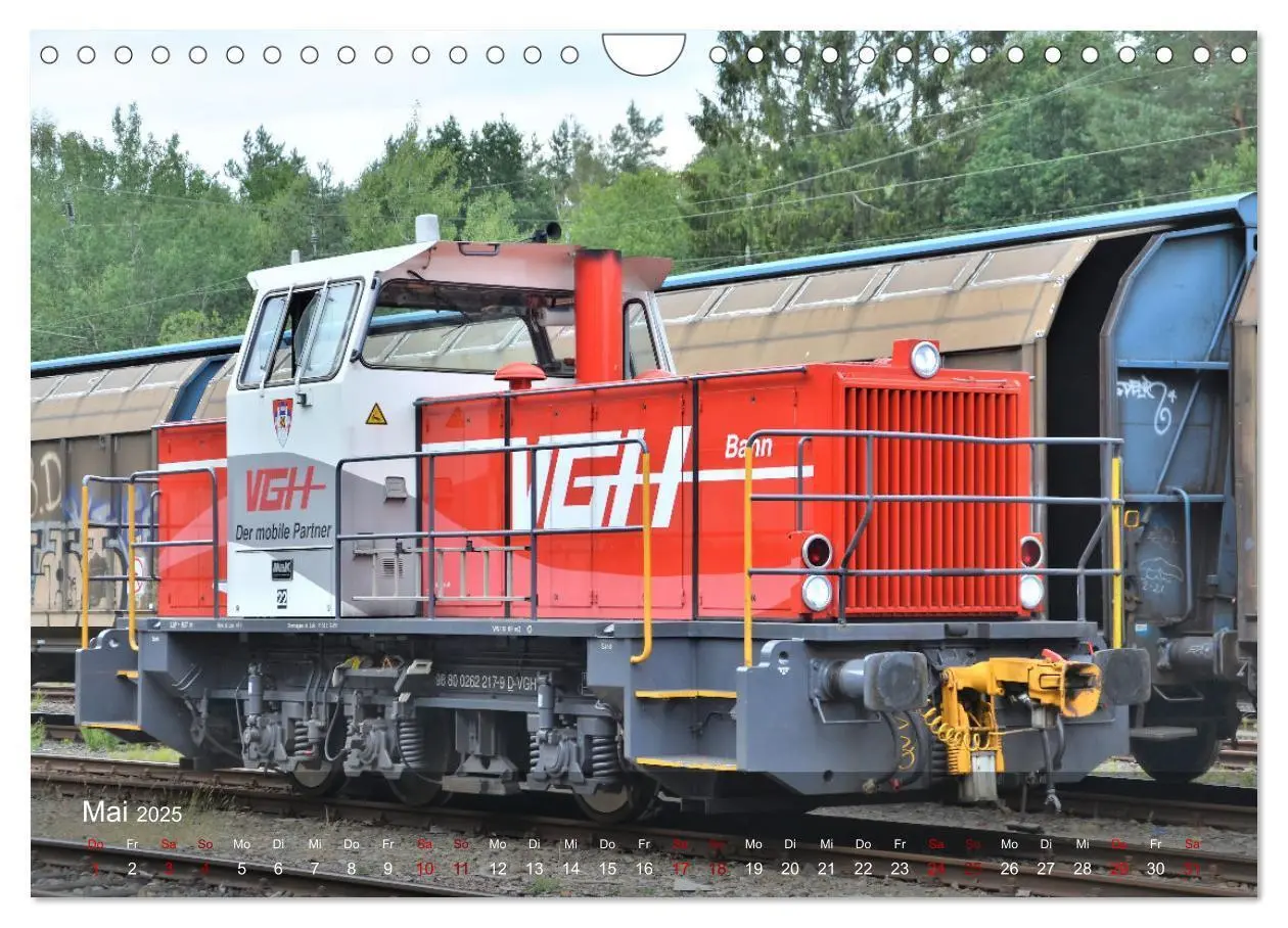 Bild: 9783435020386 | Diesel-Loks (Wandkalender 2025 DIN A4 quer), CALVENDO Monatskalender
