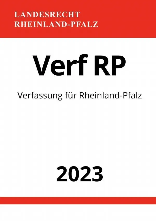 Cover: 9783757560386 | Verfassung für Rheinland-Pfalz - Verf RP 2023 | DE | Ronny Studier