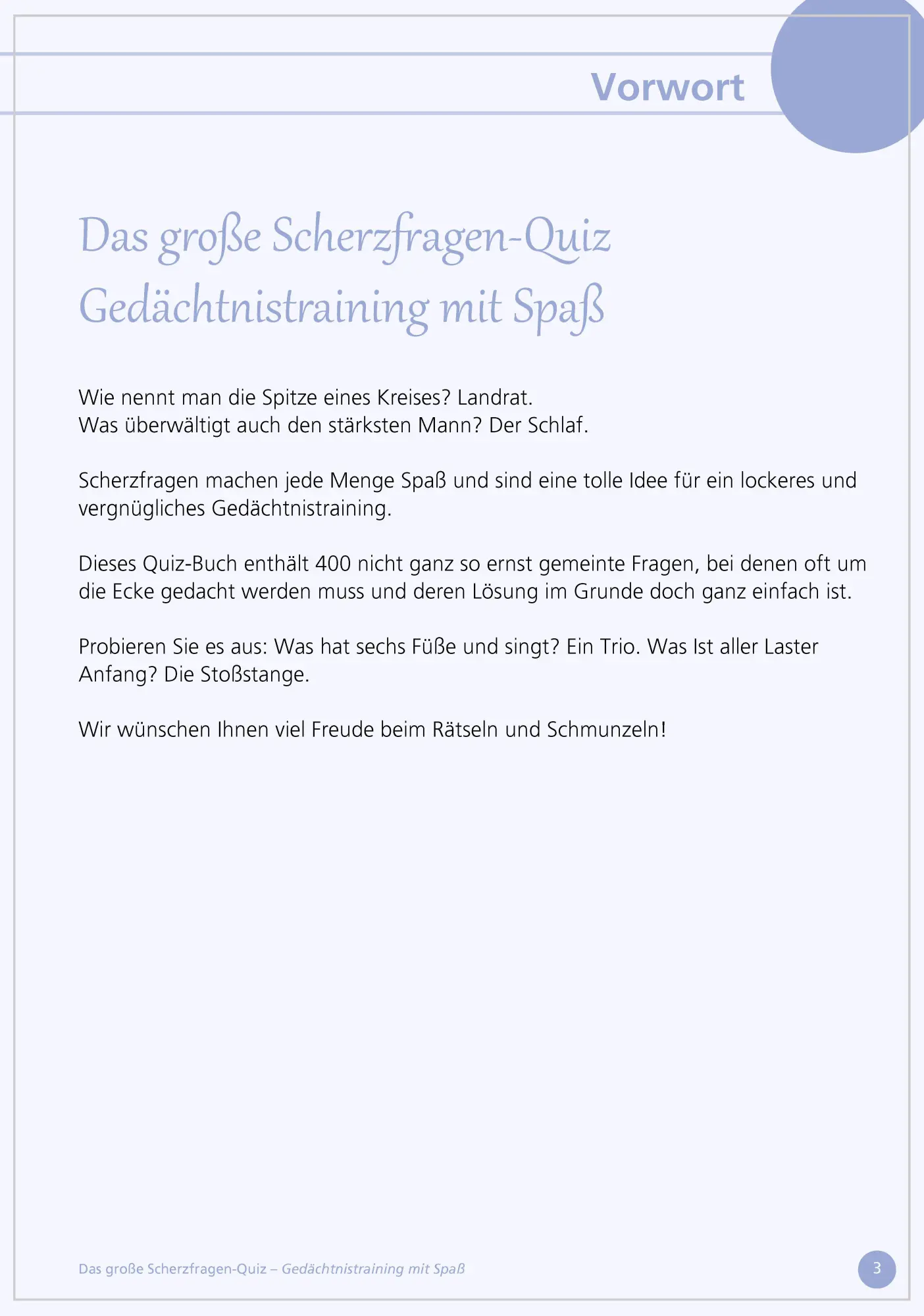 Bild: 9783944360386 | Das große Scherzfragen-Quiz | Gedächtnistraining mit Spaß | Linus Paul