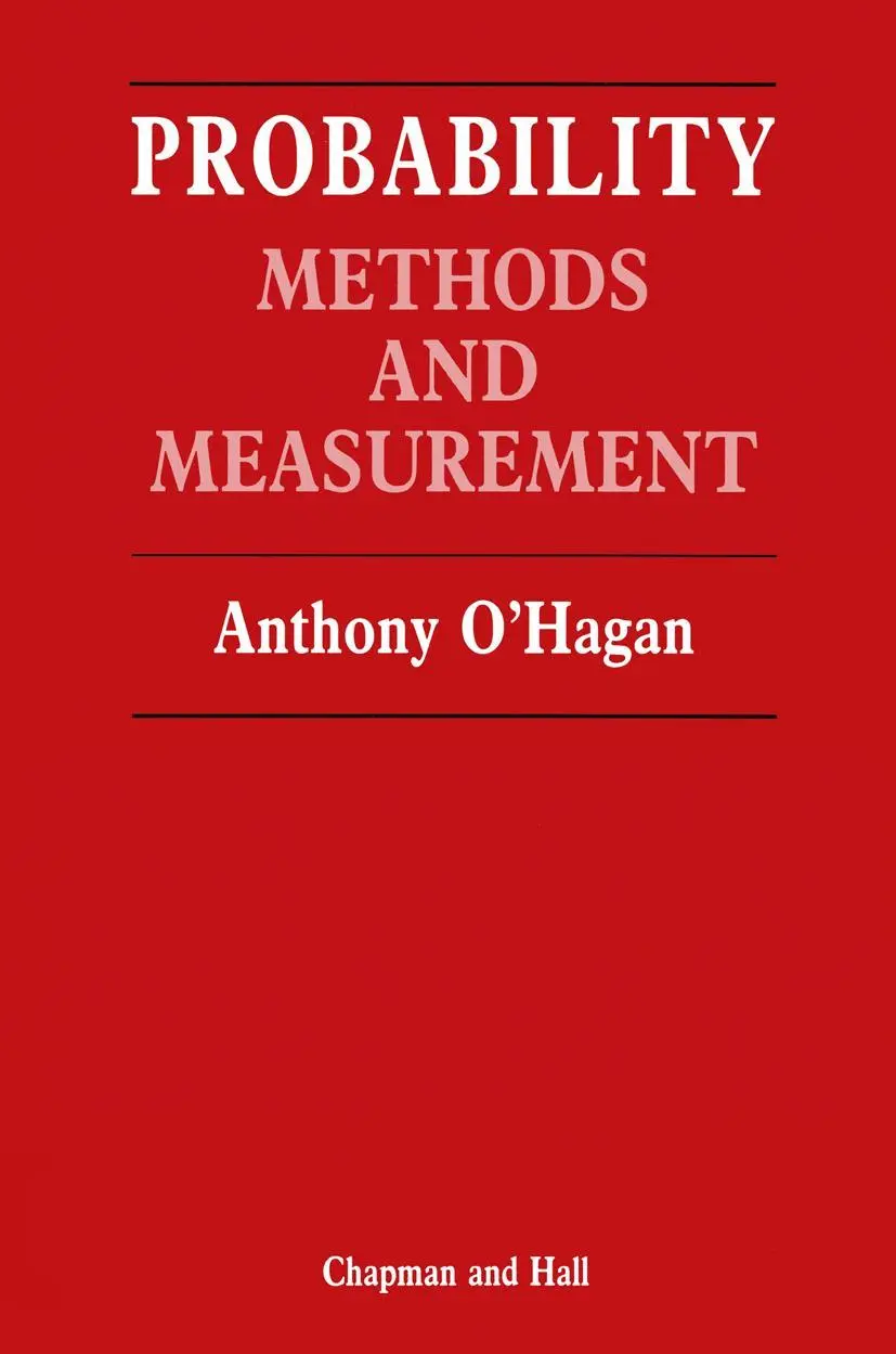 Cover: 9789401070386 | Probability | Methods and measurement | Anthony O Hagan | Taschenbuch