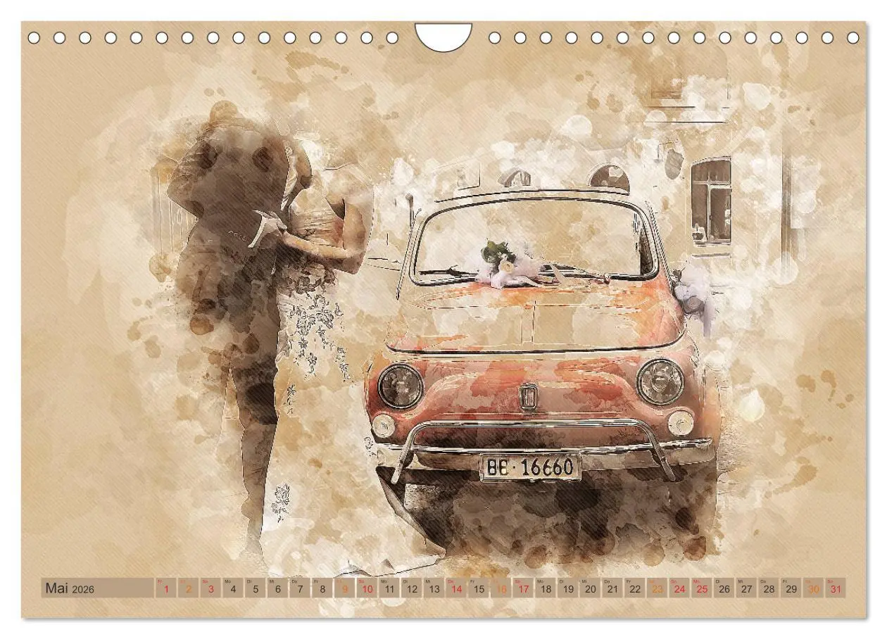 Bild: 9783457720486 | Kult-Autos, Nuova 500 (Wandkalender 2026 DIN A4 quer), CALVENDO...