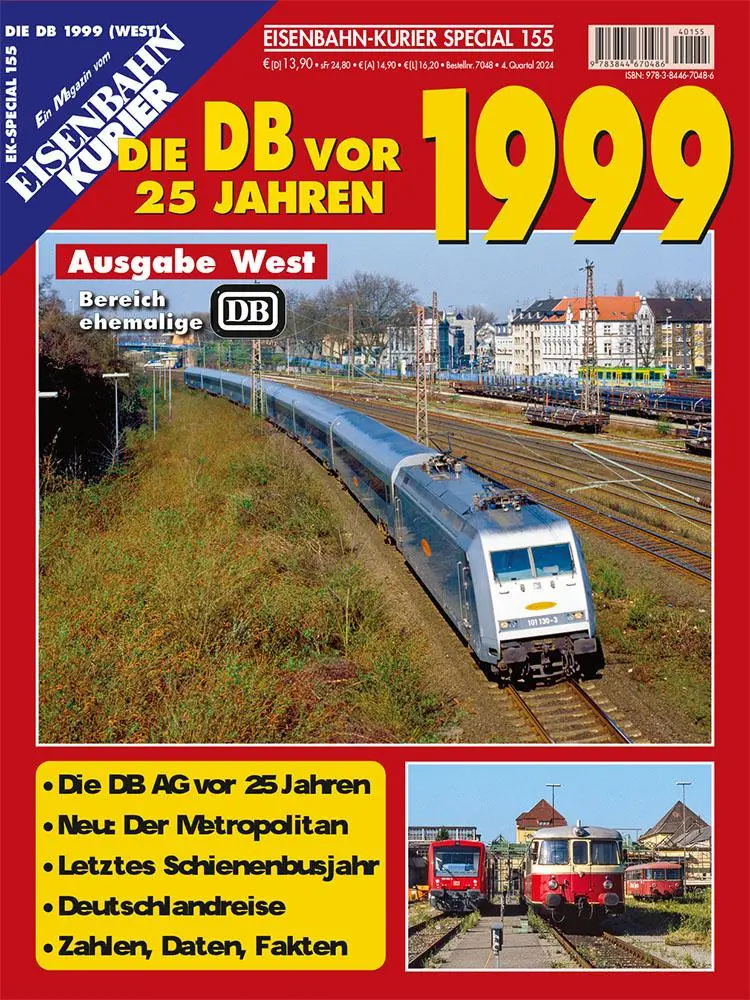 Cover: 9783844670486 | Die DB vor 25 Jahren - 1999 Ausgabe West | Taschenbuch | 98 S. | 2024