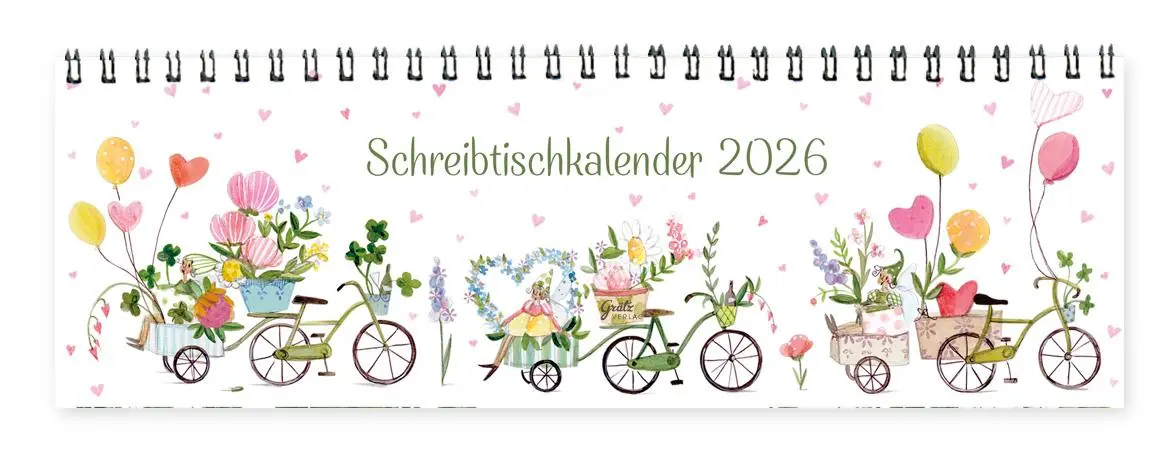 Cover: 9783911060486 | Tischkalender Auf ins Glück 2026 | Blüten | Silke Leffler | Kalender