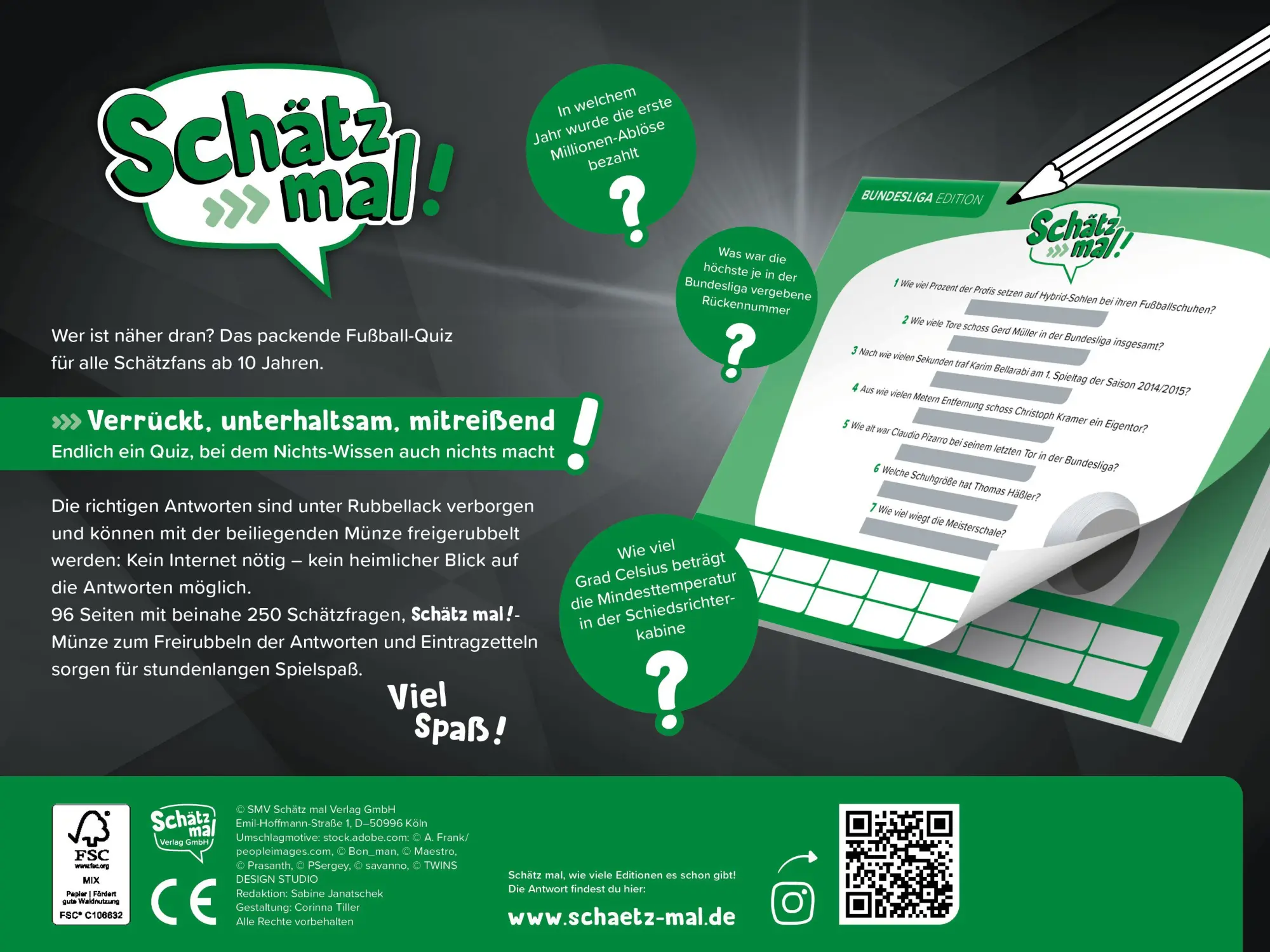 Rückseite: 9783989760486 | Schätz mal! Bundesliga Offline Edition | Taschenbuch | 96 S. | Deutsch
