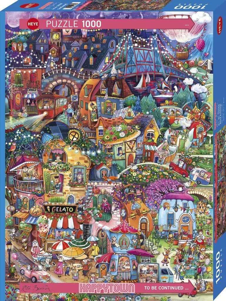 Cover: 4001689300586 | Good Evening! | 1000 Teile | Spiel | Cartoon Puzzlereihe Heye | 30058