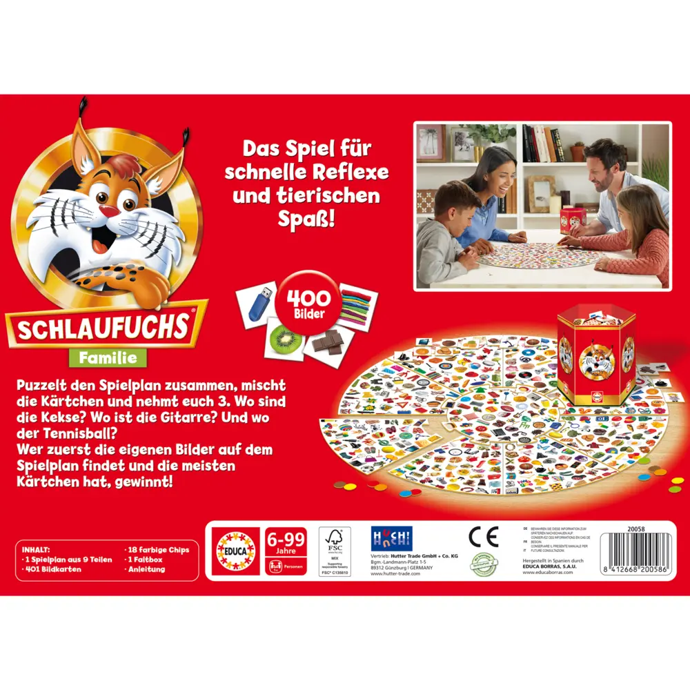 Bild: 8412668200586 | Schlaufuchs | Educa | Spiel | 200586 | Deutsch | 2024