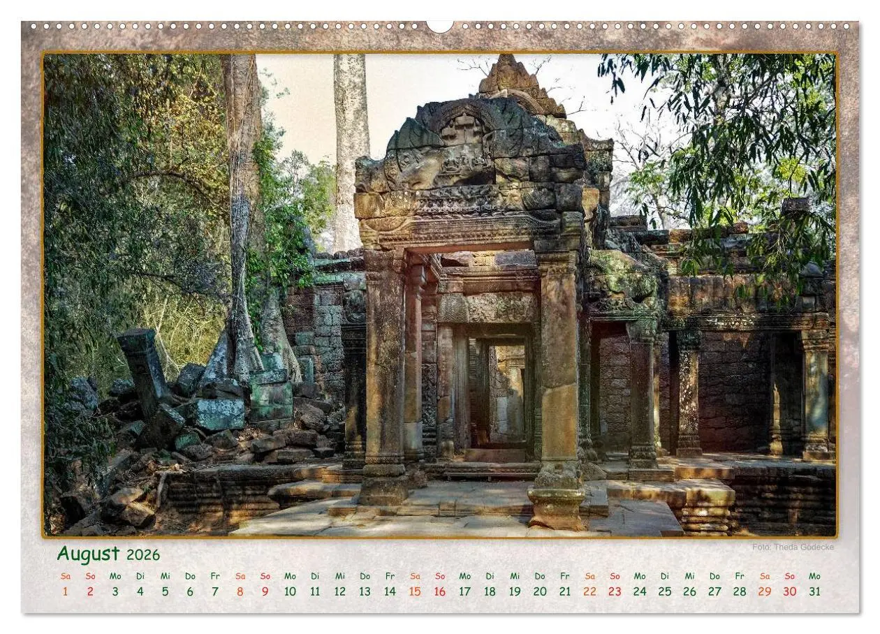 Bild: 9783457950586 | Kambodscha, Angkor Thom, Angkor Wat und Bayon (Wandkalender 2026...
